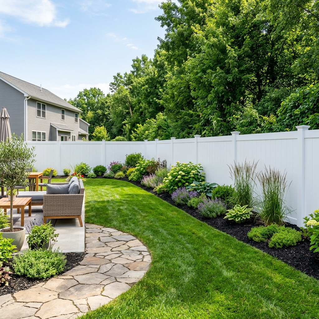 Premium Vinyl Privacy Fence Installation