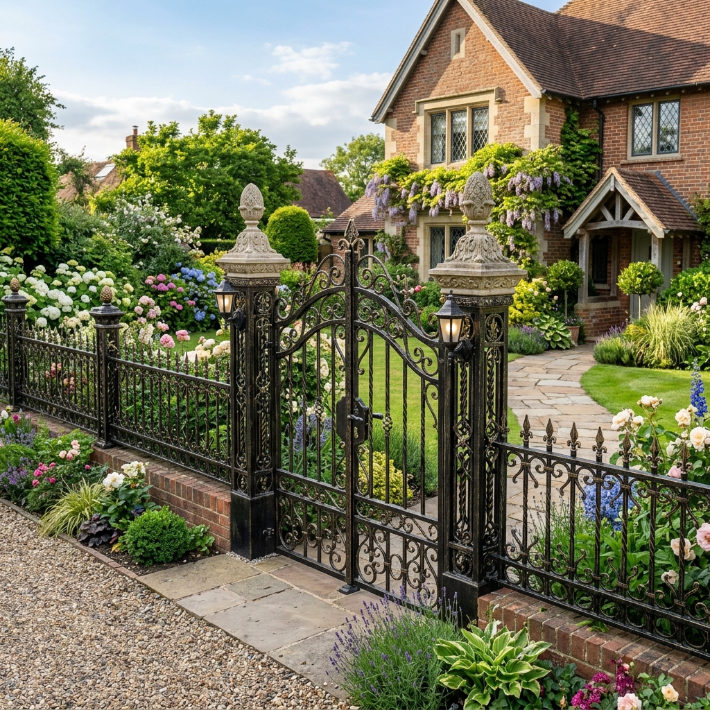 Premium Wrought Iron Fence Installation