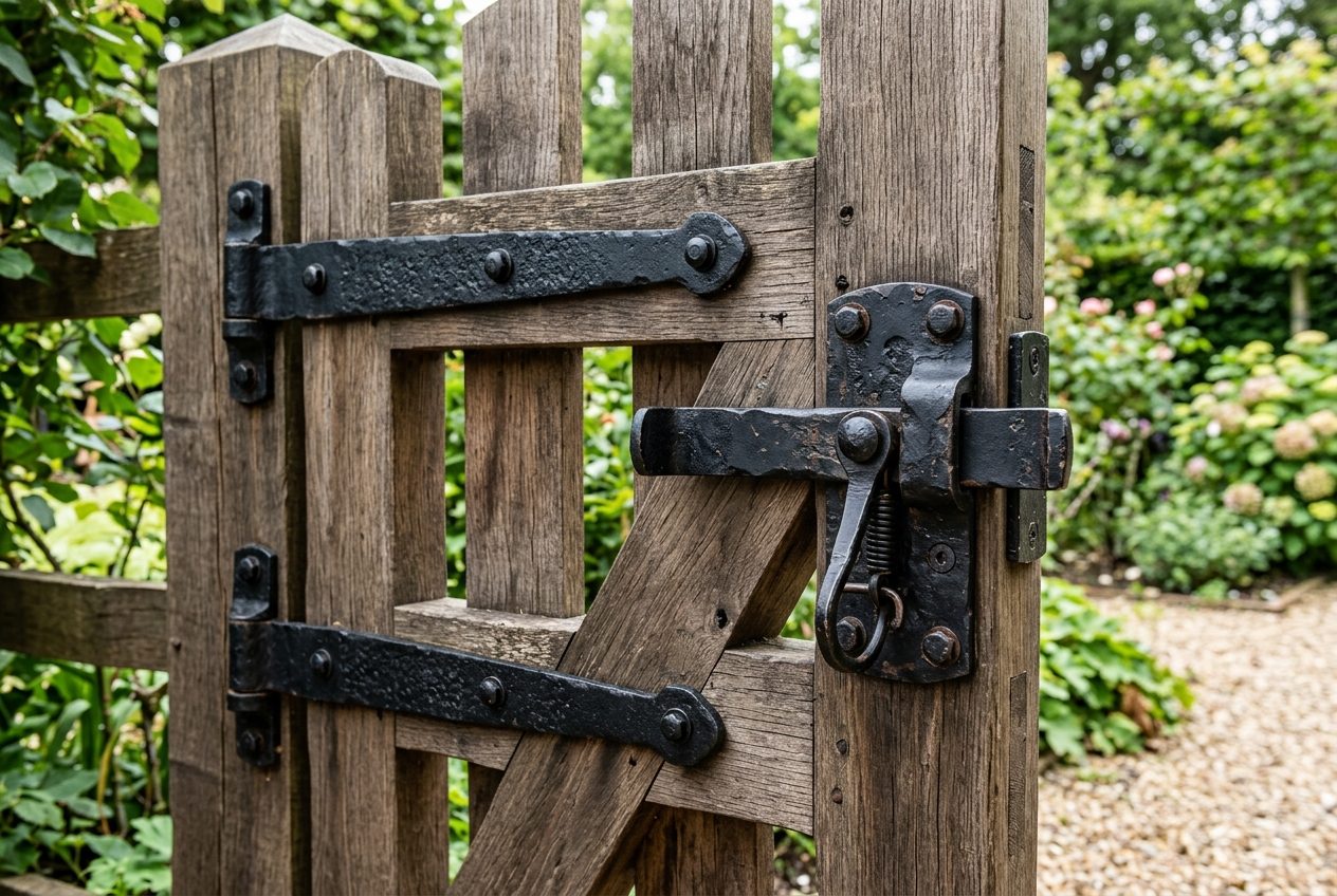 Gate Repair Services Sacramento Hinge Latch Detail